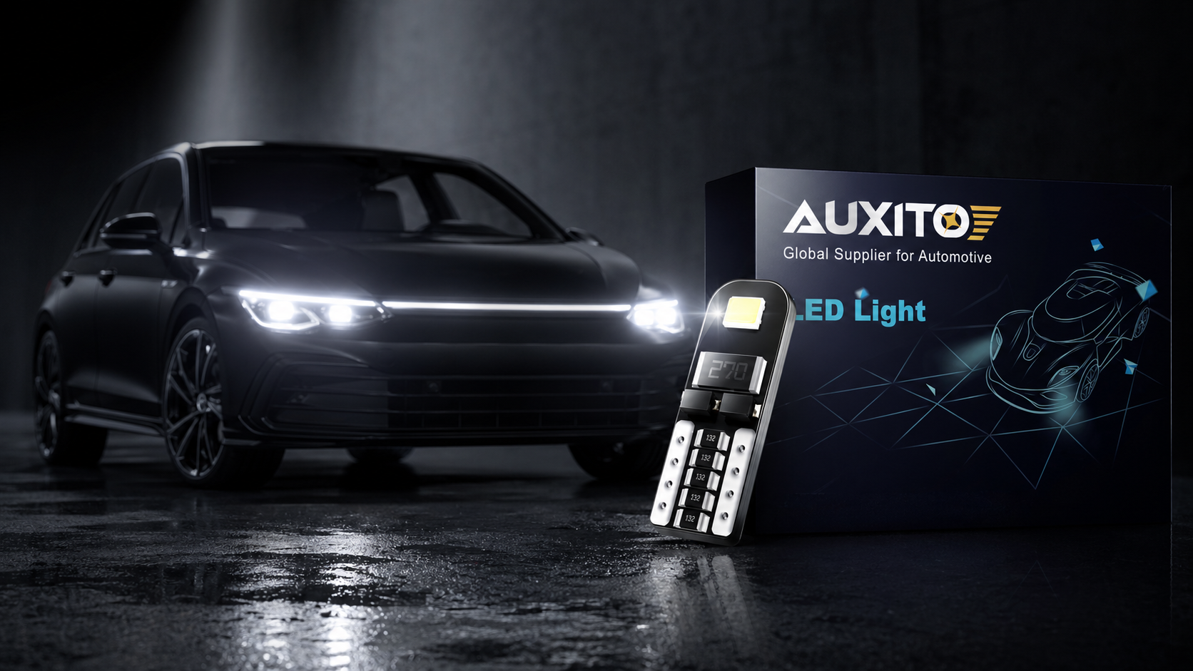 Ampoule LED T10 AUXITO blanche pour véhicule (blanc)